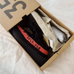 Adidas Yeezy Boost 350 V2 Core Black Red Sneakers